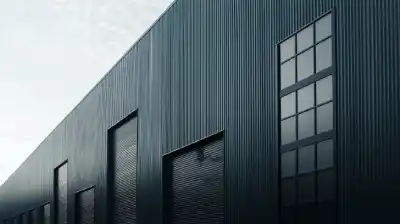 Commercial building with an insulated metal panel facade